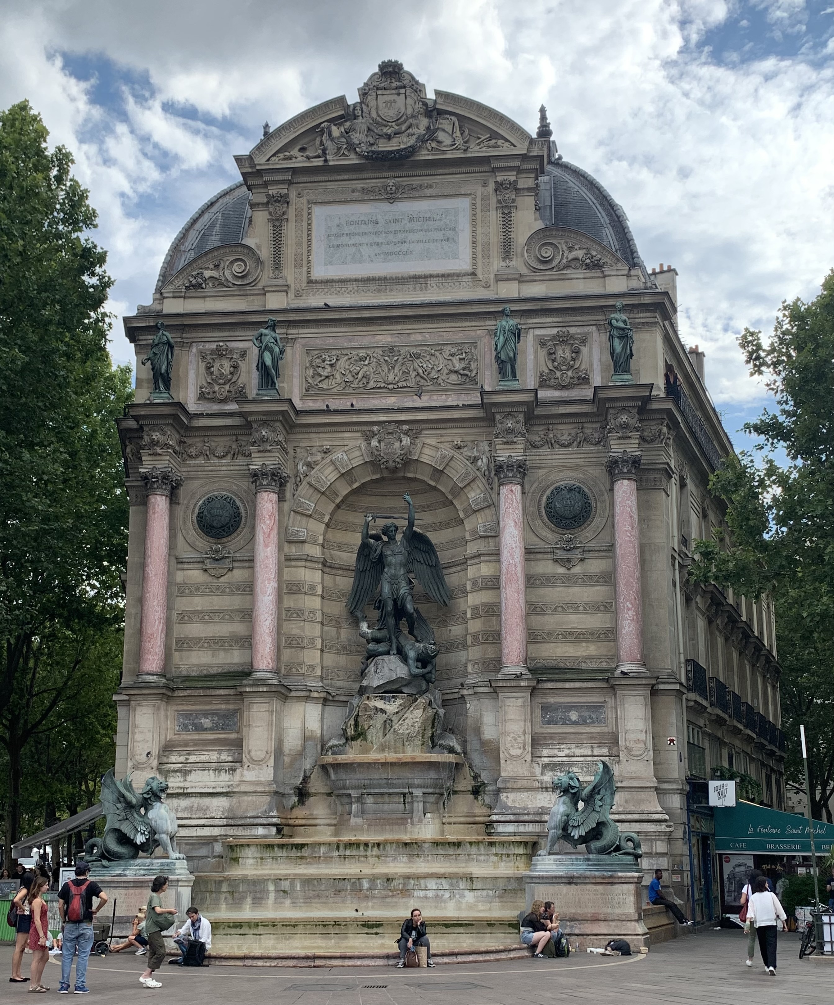 Fontaine Saint-Michel - Main view in Paris, France