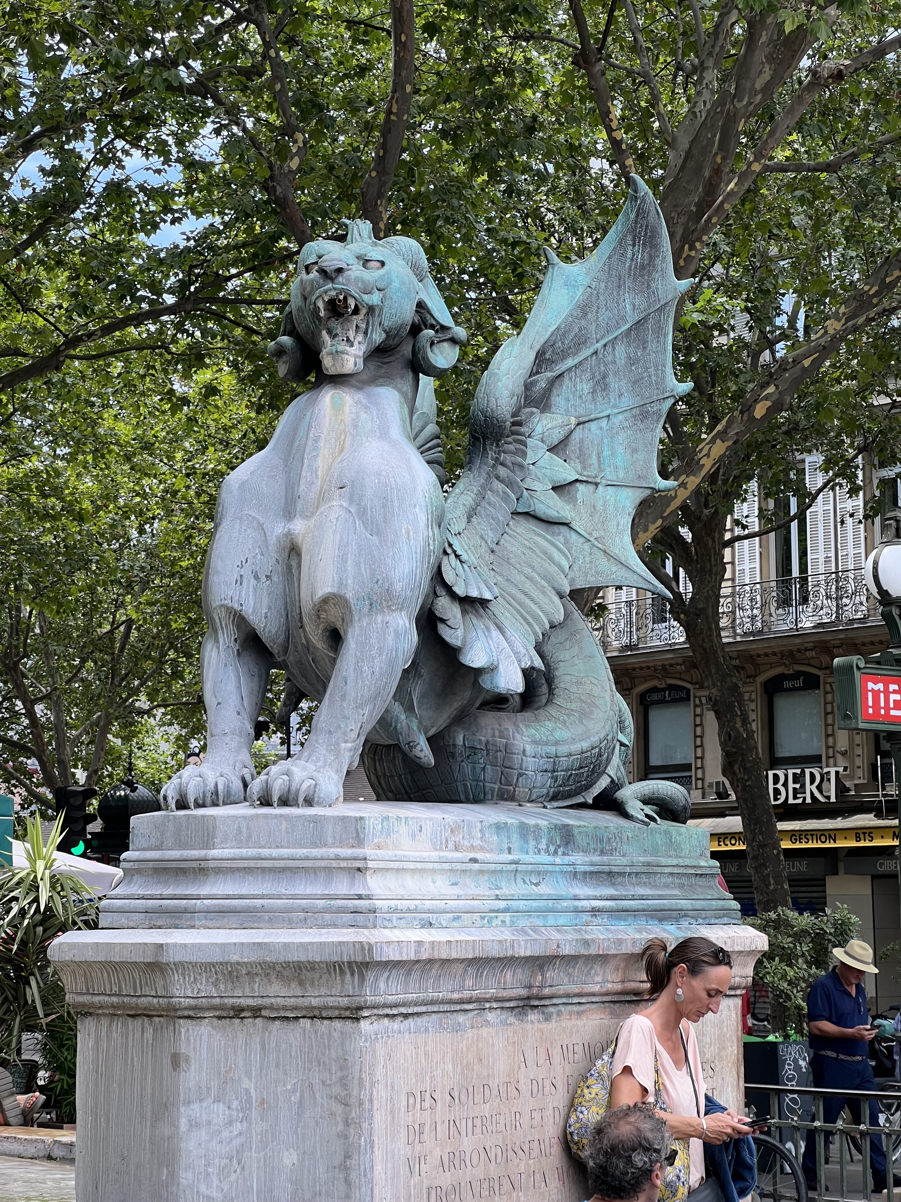 Place Saint-Michel near Fontaine Saint-Michel
